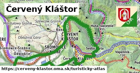 ikona Turistická mapa turisticky-atlas v cerveny-klastor