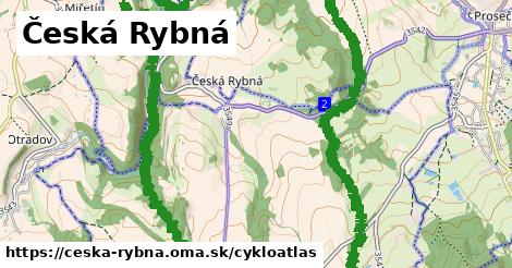 ikona Česká Rybná: 12,6 km trás cykloatlas v ceska-rybna