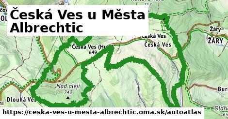 ulice v Česká Ves u Města Albrechtic