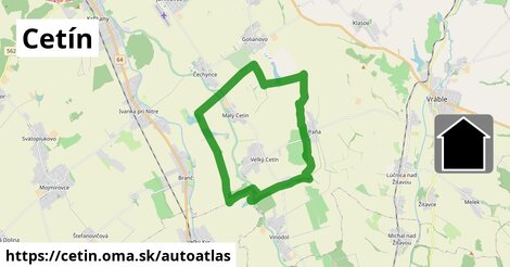 ikona Mapa autoatlas v cetin