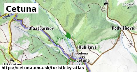 ikona Turistická mapa turisticky-atlas v cetuna