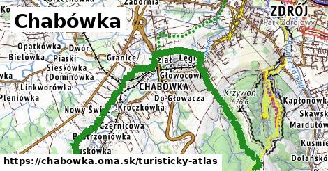 ikona Turistická mapa turisticky-atlas v chabowka