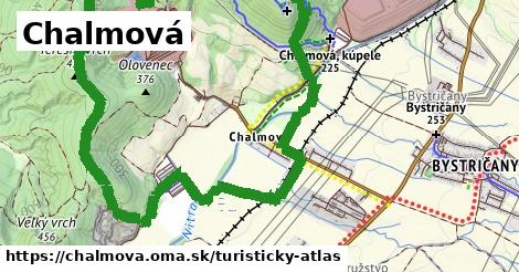 ikona Chalmová: 5,2 km trás turisticky-atlas v chalmova