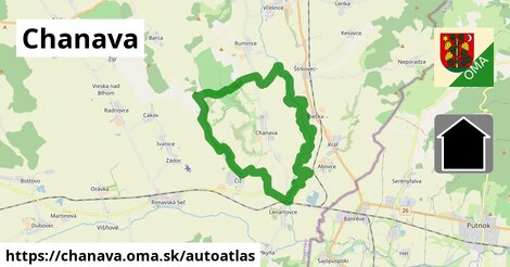 ikona Mapa autoatlas v chanava