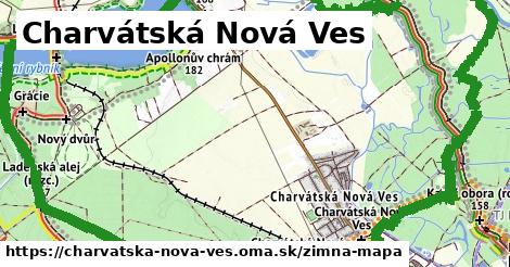 ikona Zimná mapa zimna-mapa v charvatska-nova-ves