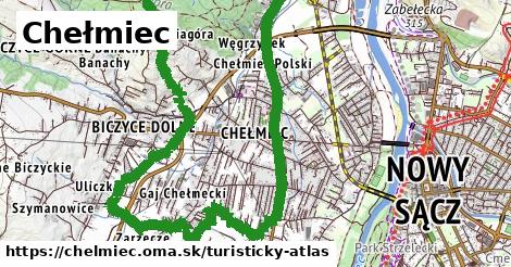 ikona Turistická mapa turisticky-atlas v chelmiec