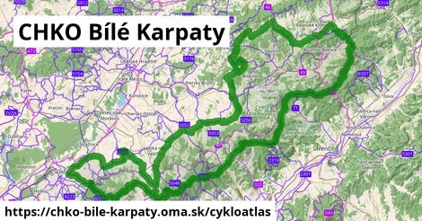 ikona Cyklo cykloatlas v chko-bile-karpaty