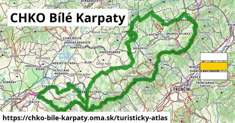 ikona Turistická mapa turisticky-atlas v chko-bile-karpaty