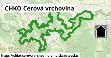 ulice v CHKO Cerová vrchovina