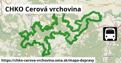 ikona Mapa dopravy mapa-dopravy v chko-cerova-vrchovina