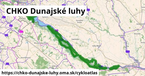 ikona CHKO Dunajské luhy: 38 km trás cykloatlas v chko-dunajske-luhy