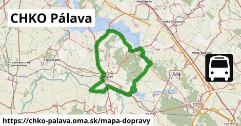 ikona Mapa dopravy mapa-dopravy v chko-palava