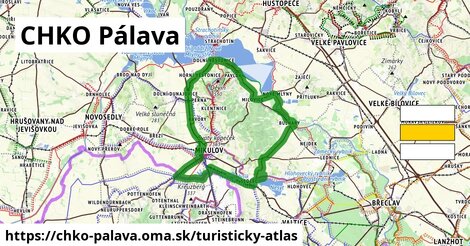 ikona Turistická mapa turisticky-atlas v chko-palava