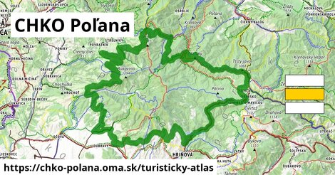 ikona Turistická mapa turisticky-atlas v chko-polana