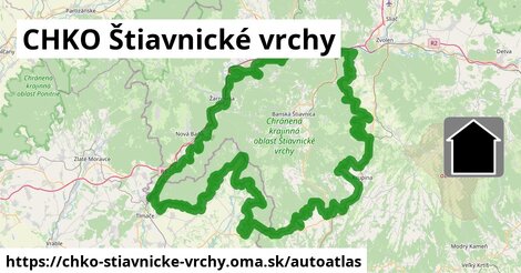 ulice v CHKO Štiavnické vrchy