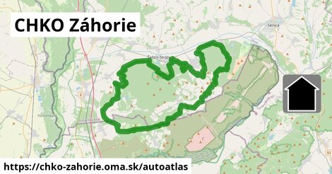 ikona Mapa autoatlas v chko-zahorie