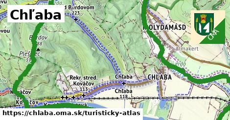 ikona Chľaba: 27 km trás turisticky-atlas v chlaba