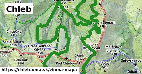 ikona Zimná mapa zimna-mapa v chleb