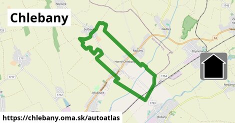 ikona Mapa autoatlas v chlebany