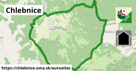 ikona Mapa autoatlas v chlebnice