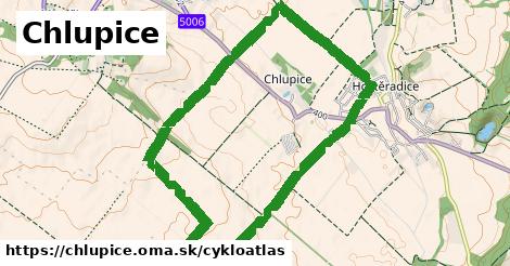 ikona Chlupice: 3,4 km trás cykloatlas v chlupice