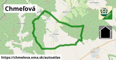 ikona Mapa autoatlas v chmelova