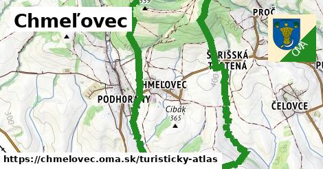 ikona Turistická mapa turisticky-atlas v chmelovec