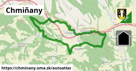 ikona Mapa autoatlas v chminany