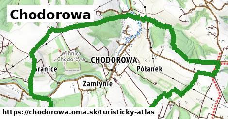 ikona Turistická mapa turisticky-atlas v chodorowa