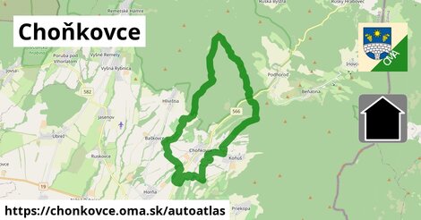 ikona Mapa autoatlas v chonkovce