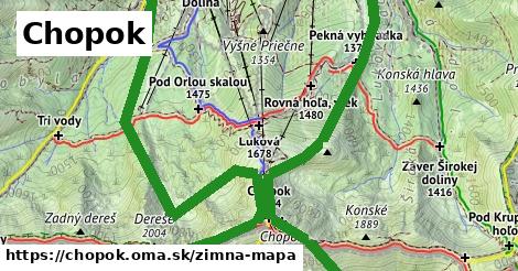 ikona Zimná mapa zimna-mapa v chopok