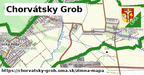 ikona Zimná mapa zimna-mapa v chorvatsky-grob