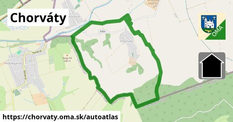 ikona Mapa autoatlas v chorvaty