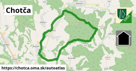 ikona Mapa autoatlas v chotca