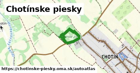 ulice v Chotínske piesky