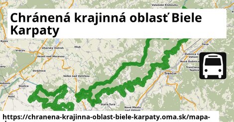 ikona Mapa dopravy mapa-dopravy v chranena-krajinna-oblast-biele-karpaty