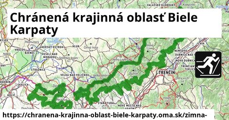 ikona Zimná mapa zimna-mapa v chranena-krajinna-oblast-biele-karpaty