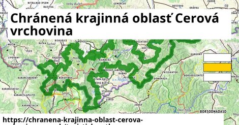 ikona Chránená krajinná oblasť Cerová vrchovina: 139 km trás turisticky-atlas v chranena-krajinna-oblast-cerova-vrchovina