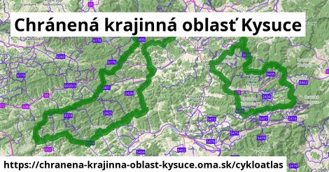 ikona Cyklo cykloatlas v chranena-krajinna-oblast-kysuce