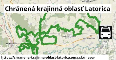 ikona Chránená krajinná oblasť Latorica: 3,2 km trás mapa-dopravy v chranena-krajinna-oblast-latorica