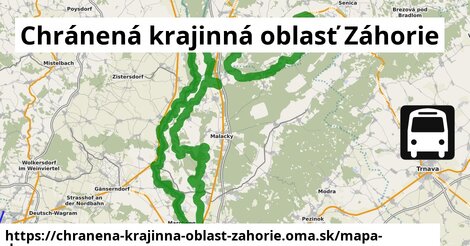 ikona Mapa dopravy mapa-dopravy v chranena-krajinna-oblast-zahorie