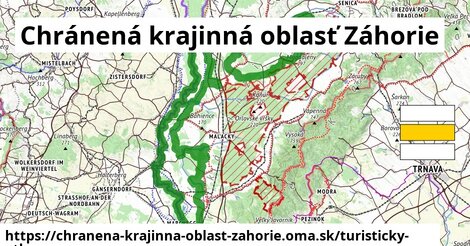 ikona Turistická mapa turisticky-atlas v chranena-krajinna-oblast-zahorie
