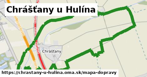 ikona Chrášťany u Hulína: 4,9 km trás mapa-dopravy v chrastany-u-hulina