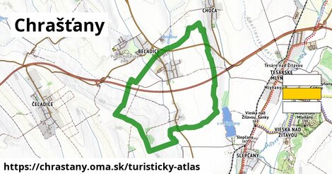 ikona Turistická mapa turisticky-atlas v chrastany