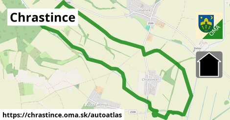 ikona Mapa autoatlas v chrastince