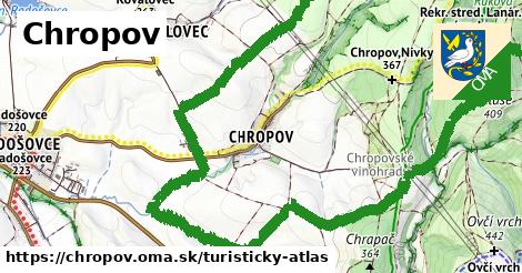 ikona Chropov: 14,2 km trás turisticky-atlas v chropov