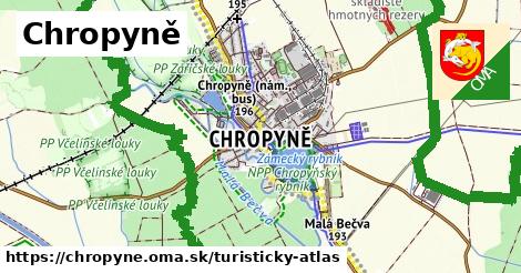 ikona Turistická mapa turisticky-atlas v chropyne