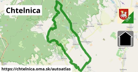 ikona Mapa autoatlas v chtelnica