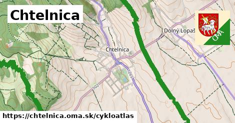 ikona Chtelnica: 16 km trás cykloatlas v chtelnica