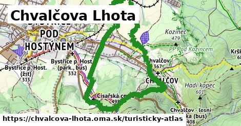 ikona Chvalčova Lhota: 0 m trás turisticky-atlas v chvalcova-lhota